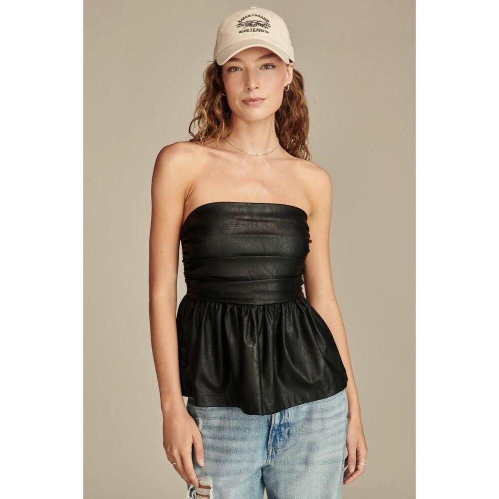 Lucky-brand Women's Black Blouse